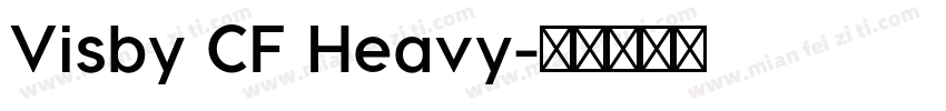 Visby CF Heavy字体转换